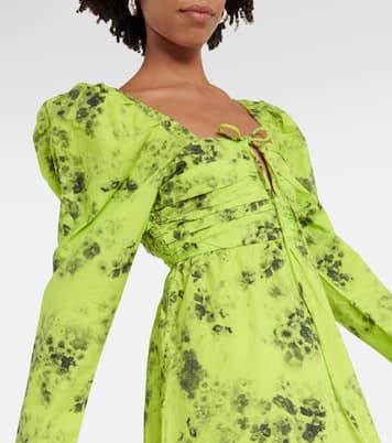 Robe imprimée en coton | Ganni