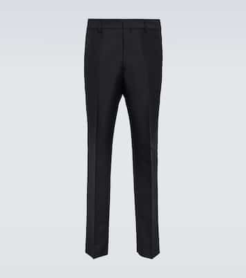 Schmale Hose aus Mohair und Wolle | Prada