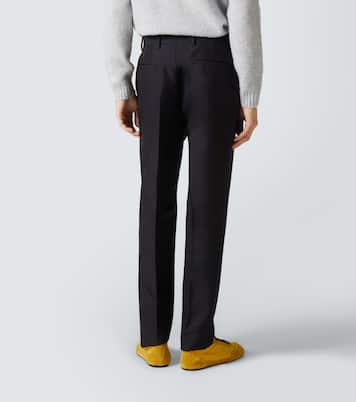 Schmale Hose aus Mohair und Wolle | Prada