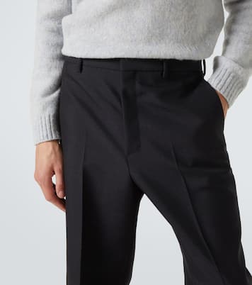 Schmale Hose aus Mohair und Wolle | Prada