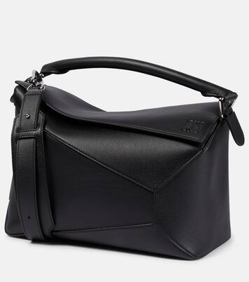 Puzzle Edge Medium leather tote bag | Loewe
