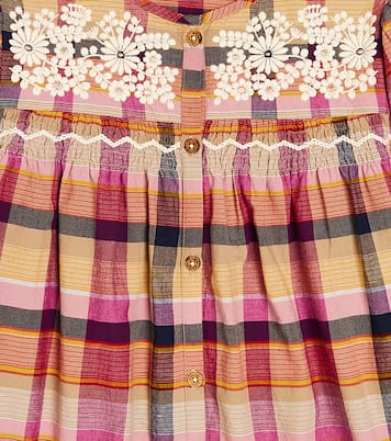 Massilia checked cotton dress | Louise Misha