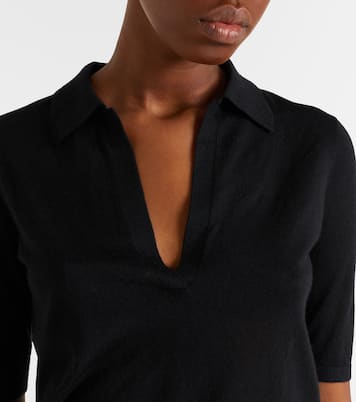 Frank cashmere and silk polo sweater | Gabriela Hearst