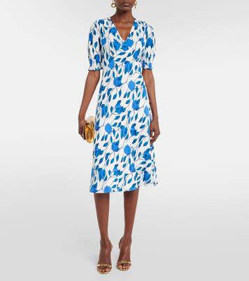 Robe midi Jemma imprimée en crêpe | Diane von Furstenberg