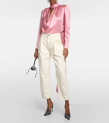 Bluse aus einem Seidengemisch | Magda Butrym