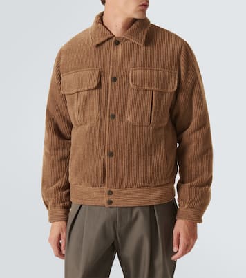 Wool and cashmere velvet blouson | Giorgio Armani