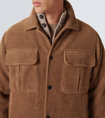 Wool and cashmere velvet blouson | Giorgio Armani