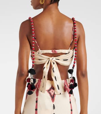 Bedrucktes Midikleid aus Leinen | Johanna Ortiz