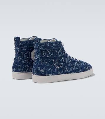 Louis denim high-top sneakers | Christian Louboutin