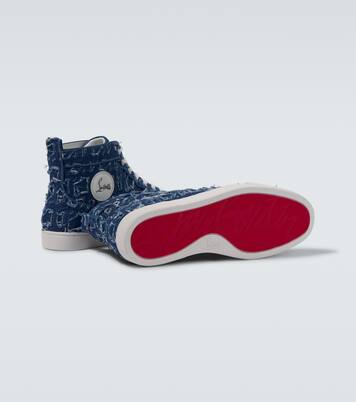Louis denim high-top sneakers | Christian Louboutin