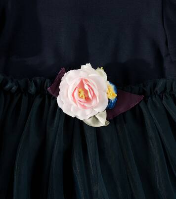 Robe en tulle à ornements | Monnalisa