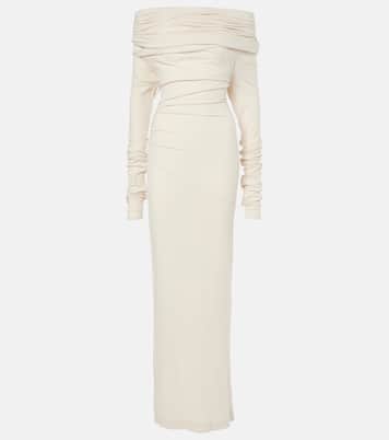 Off-shoulder jersey maxi dress | Entire Studios