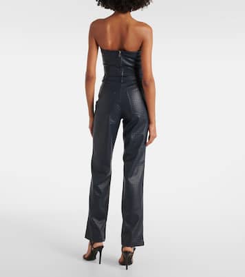 Cropped-Top aus Lederimitat | Rotate