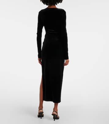 Maxikleid aus Samt | Norma Kamali