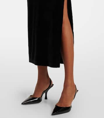 Maxikleid aus Samt | Norma Kamali