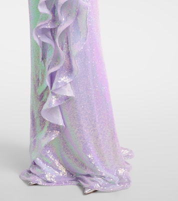 Radiella Wave ruffled sequined gown | Maticevski