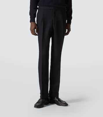 Pantalones rectos Amie de lana | Saman Amel