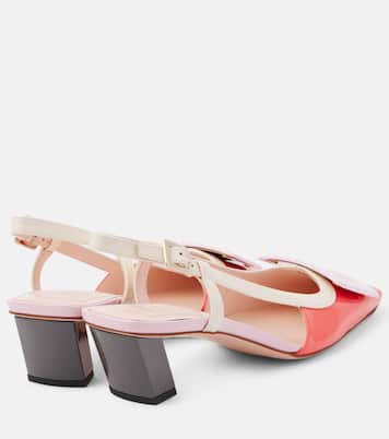 BV patent leather slingback pumps | Roger Vivier