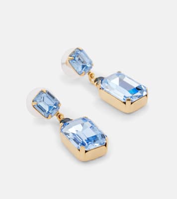 Justine gold-plated drop earrings | Jennifer Behr