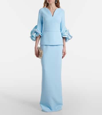 Robe Clemence aus Crêpe | Safiyaa