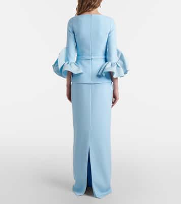 Robe Clemence aus Crêpe | Safiyaa