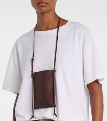 Camie leather pouch with strap | The Row