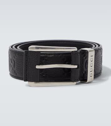 Cinturón de piel con GG | Gucci