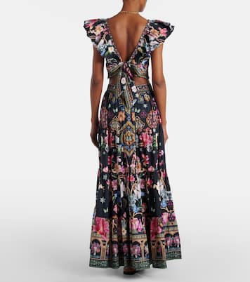 Cropped-Top aus Baumwolle mit Kristallen | Camilla