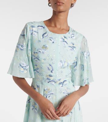 Robe longue Charlotte brodée | Markarian