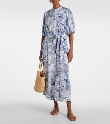 Robe chemise Kitty en coton et lin | Melissa Odabash