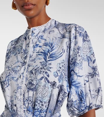 Robe chemise Kitty en coton et lin | Melissa Odabash