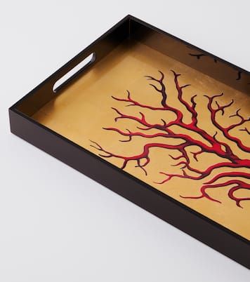 Lacquered wooden decorative tray | Les-Ottomans