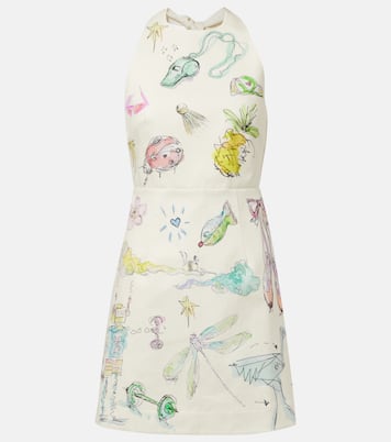 Bedrucktes Minikleid Court aus Baumwolle | Alémais