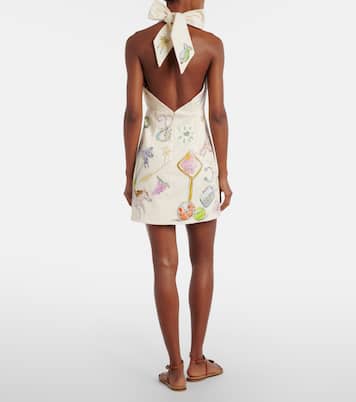 Bedrucktes Minikleid Court aus Baumwolle | Alémais