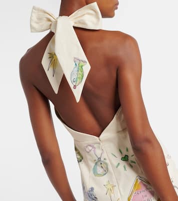 Bedrucktes Minikleid Court aus Baumwolle | Alémais