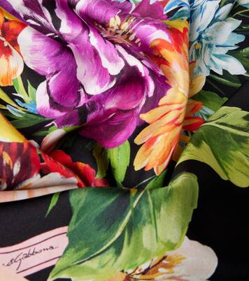 Floral silk twill scarf | Dolce&Gabbana