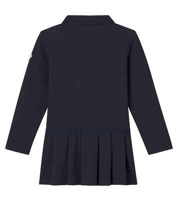 Cotton-blend piqué polo dress | Moncler Enfant