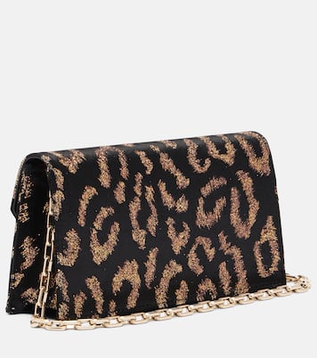 Leopard-print velvet clutch | Christian Louboutin