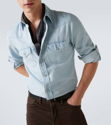 Camisa de chambray de algodón | Tom Ford