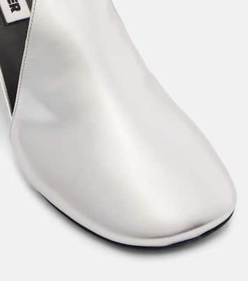 Metallic leather pumps | Jil Sander