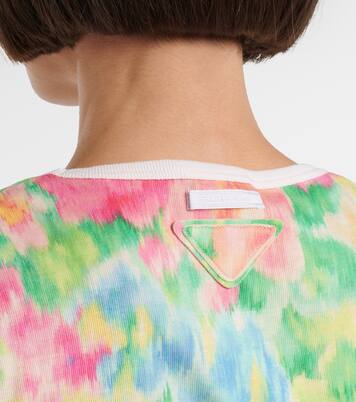 Bedrucktes T-Shirt aus Baumwolle | Prada