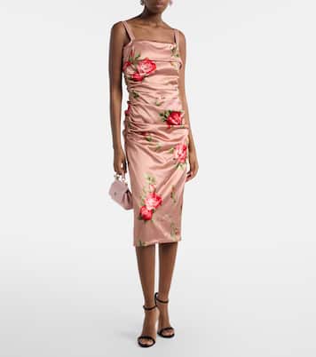 Vestido midi floral | Dolce&Gabbana