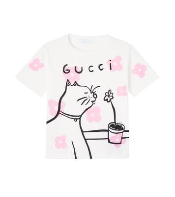 x Euan Roberts printed cotton jersey T-shirt | Gucci Kids