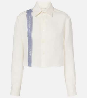Cropped-Hemd aus Leinen | JW Anderson