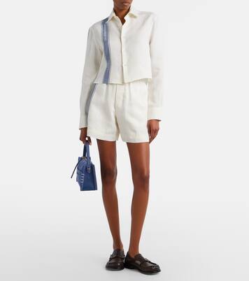 Cropped-Hemd aus Leinen | JW Anderson