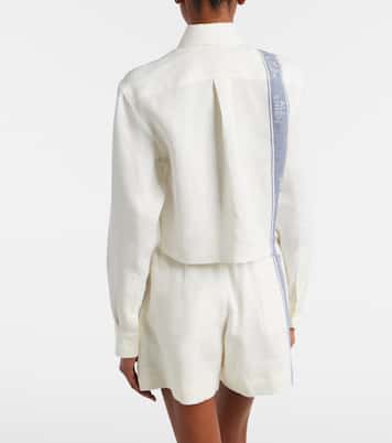Cropped-Hemd aus Leinen | JW Anderson