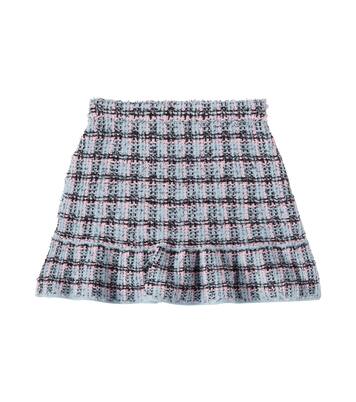 Checked cotton-blend tweed skirt | Self-Portrait Kids