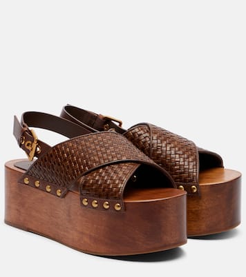 75 leather platform sandals | Farm Rio