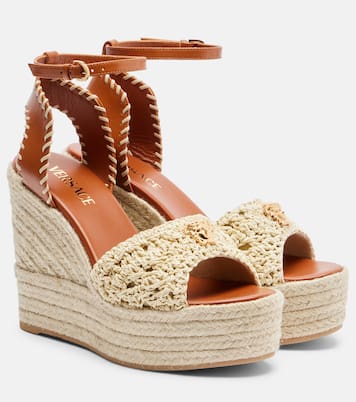 Medusa espadrille wedge sandals | Versace