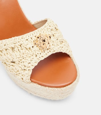 Medusa espadrille wedge sandals | Versace